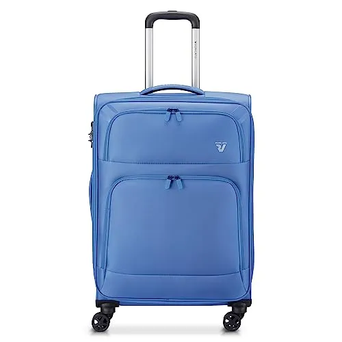 Roncato Twin trolley morbido medio 65x44x27 blu cielo TSA
