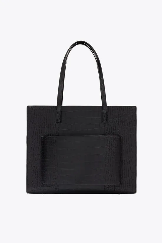 Beis Large Work Tote borsa tote nero croc