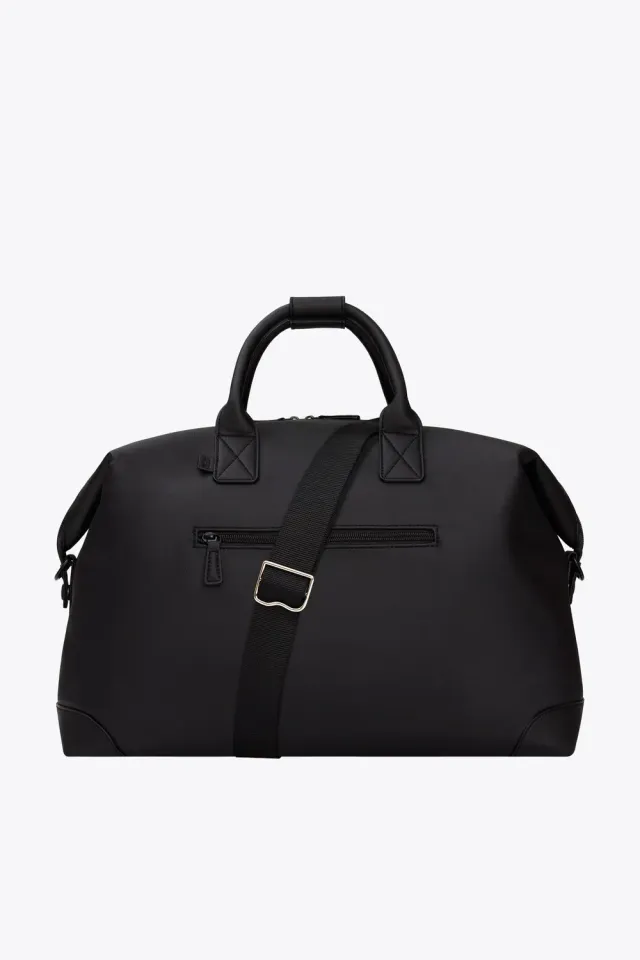 Beis Premium Duffle borsone nero in pelle vegana