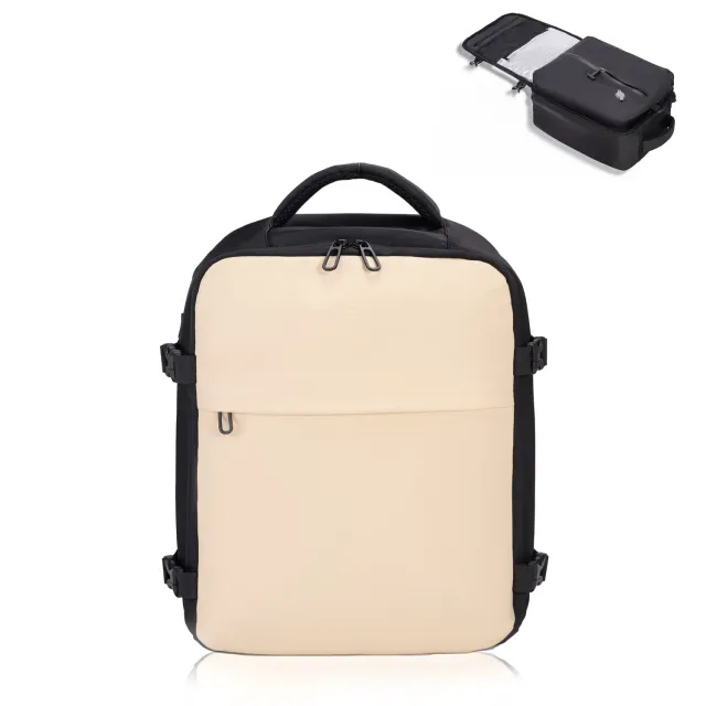 CELIMS 40x30x20 zaino sottovuoto bagaglio a mano Beige compressibile