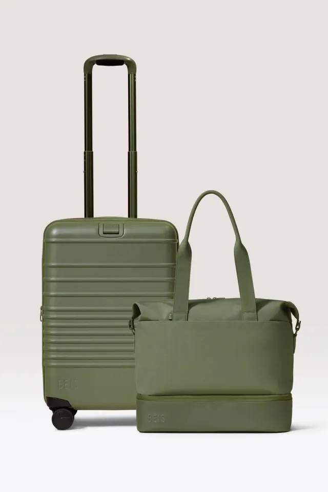 Beis The Starter Set trolley + borsone Olive viaggio