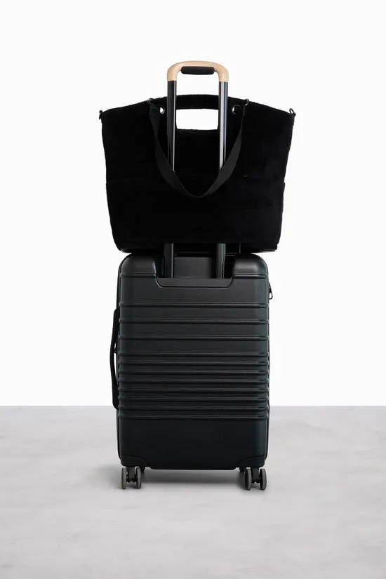 Beis Terry borsa tote mare nero spugna