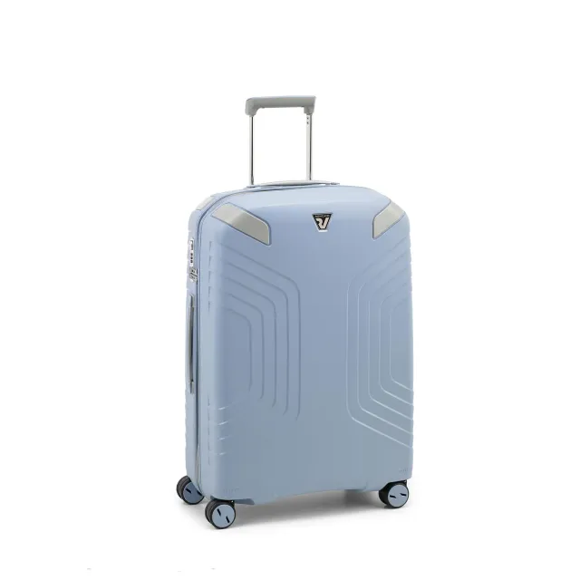 Roncato Ypsilon 2.0 Eco trolley medio azzurro rigido TSA
