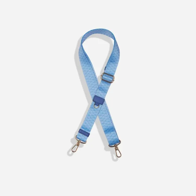 Jekyll & Hide Geneva Ocean tracolla pelle blu regolabile