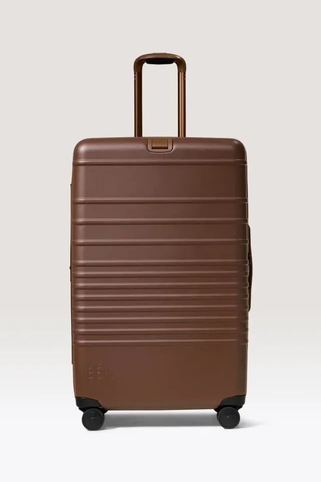 Beis Large Check-In Roller valigia maple rigida stiva