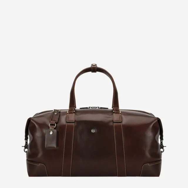 Jekyll & Hide Oxford Weekender borsone viaggio Mocha pelle
