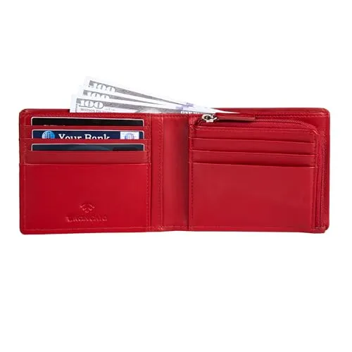 Roncato Madrid portafoglio uomo Navy/Rosso RFID