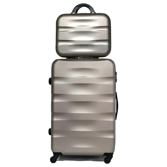 CELIMS AeroWave Valigia Stiva XL Champagne con beauty