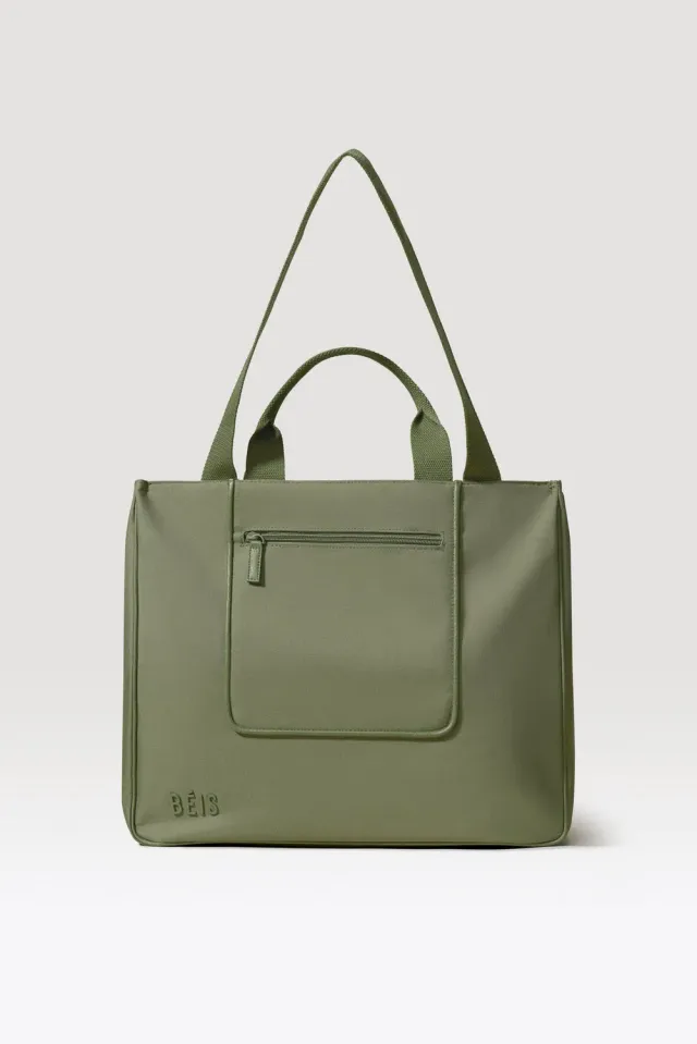 Beis East To West borsa tote oliva riciclata