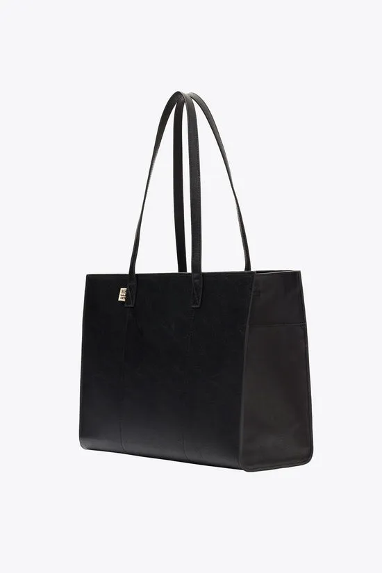 Beis Work Tote borsa lavoro nero scomparti