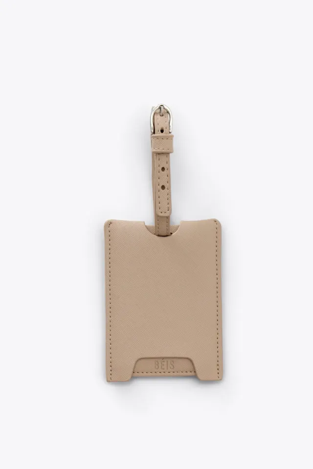 Beis Luggage Tag etichetta bagaglio beige