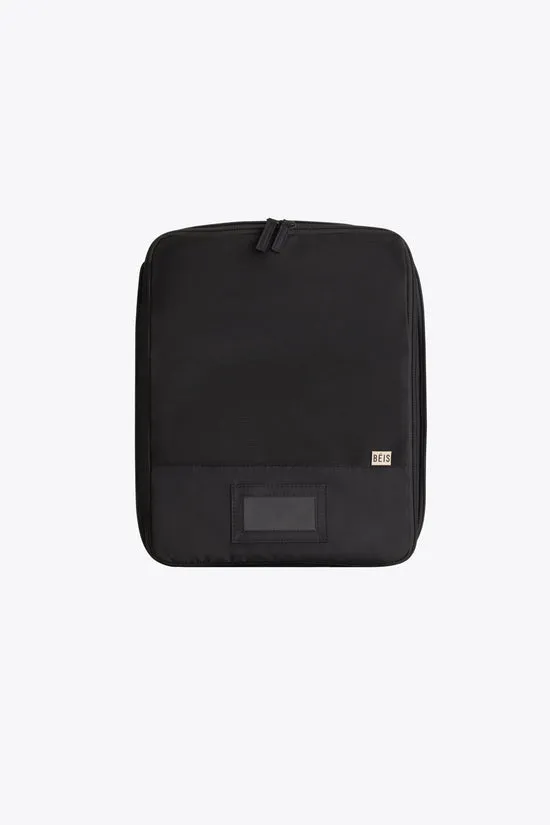 Beis Compression Packing Cubes organizer 4 pezzi neri a compressione