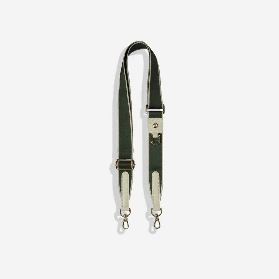 Jekyll & Hide Geneva Shoulder Strap Tracolla White Green Stone