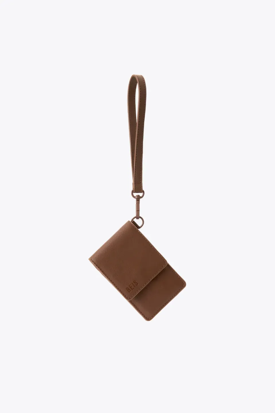Beis ID Wristlet Portacarte Polso Maple Marrone