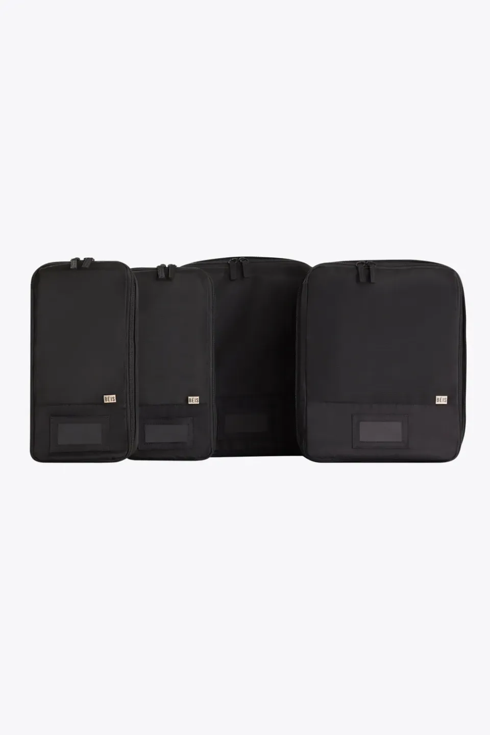 Beis Compression Packing Cubes organizer valigia nero 4 pezzi