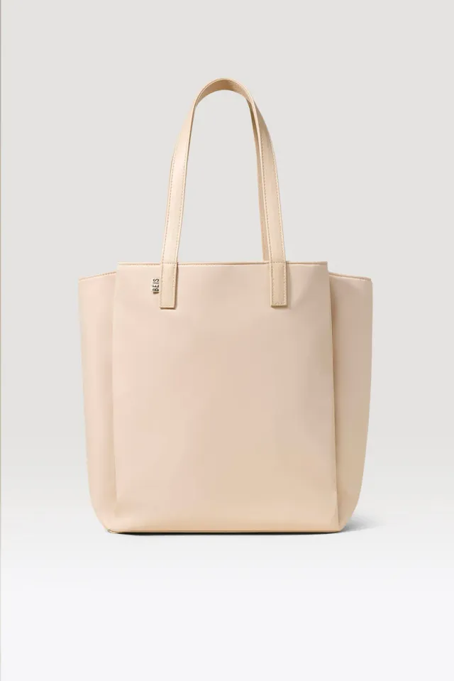 Beis Commuter Tote borsa beige nylon