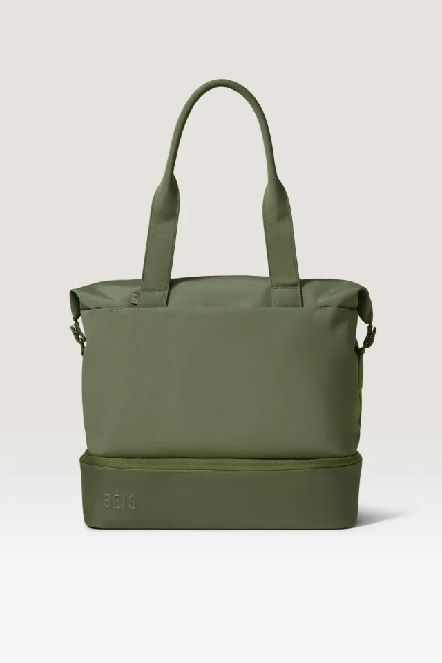 Beis The Mini Weekender borsone Olive canvas