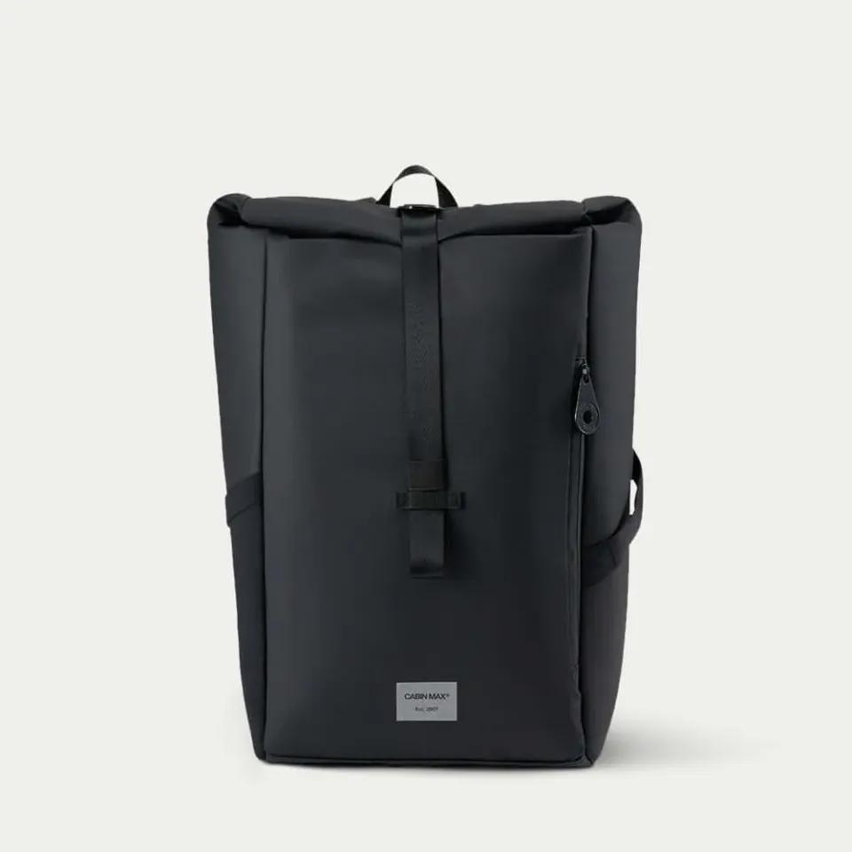 Cabin Max Iseo zaino rolltop 40x20x25 20L RPET Nero antipioggia
