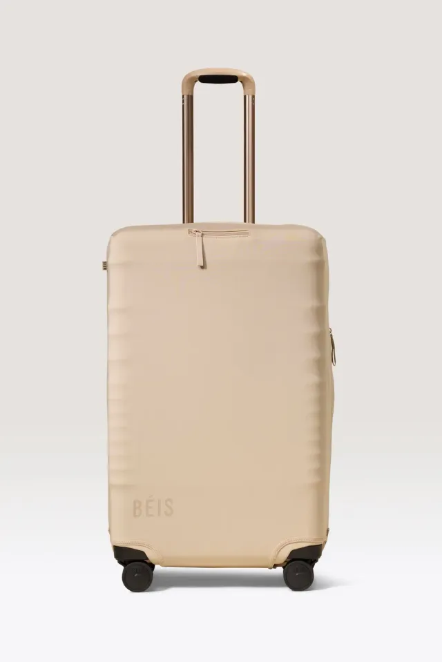 Beis Medium Check-In copertura valigia beige lavabile