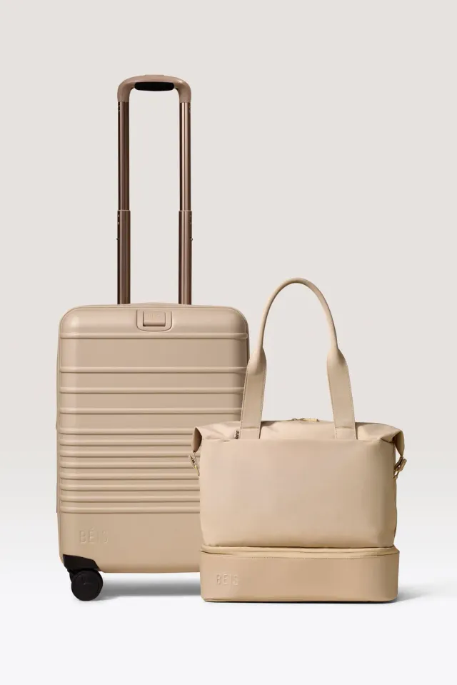 Beis Carry-On Starter Set trolley 2 pezzi beige rigido