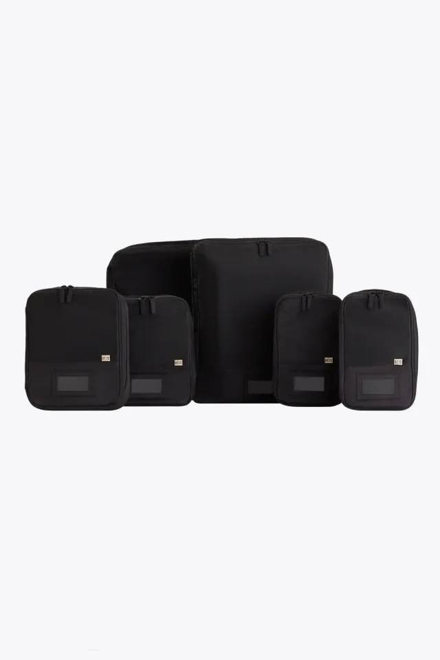 Beis Compression Packing Cubes packing cubes 6 pezzi black compressione