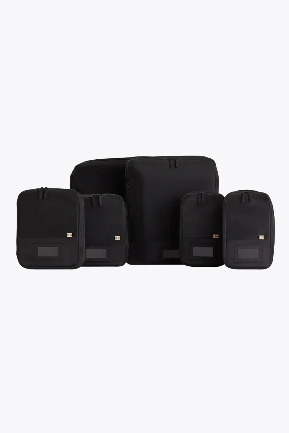 Beis Compression Packing Cubes packing cubes 6 pezzi black compressione