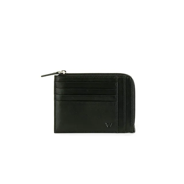 Roncato Pascal portacarte nero 12,5x10 cm vera pelle