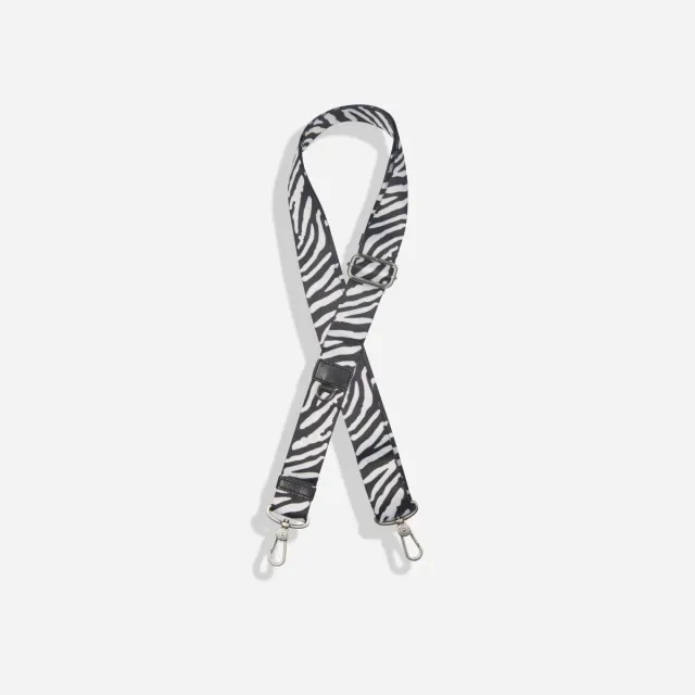 Jekyll & Hide Geneva Shoulder Strap Tracolla Pelle Zebra Silver