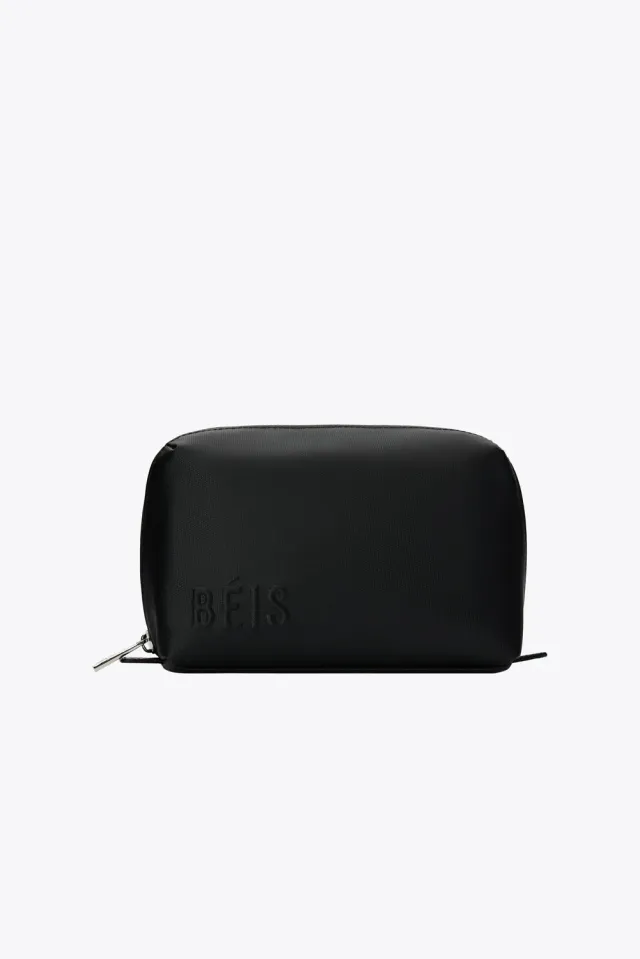 Beis Small Cosmetic Pouch nera pochette wipeable