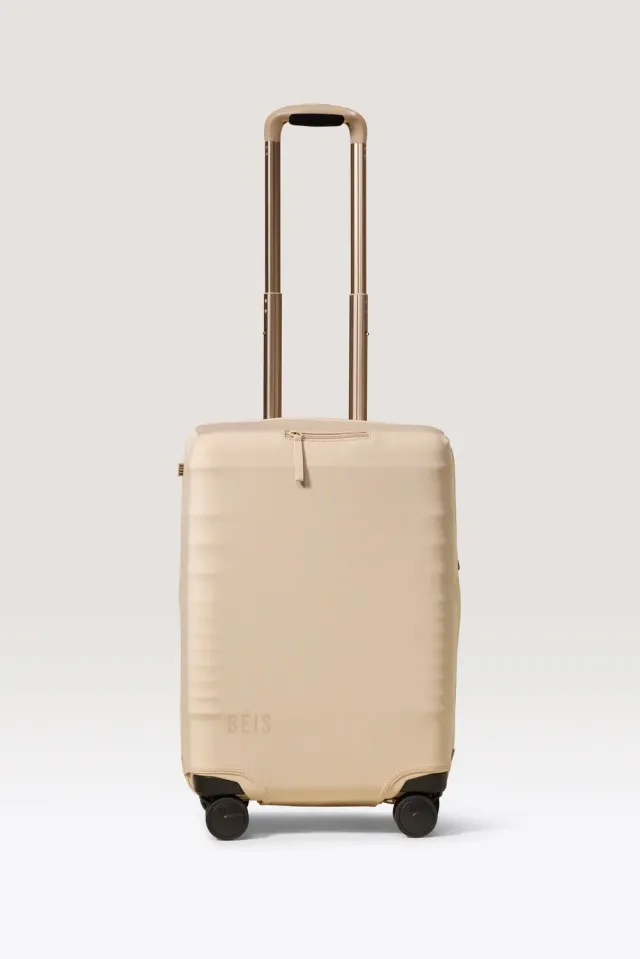 Beis Carry-On copertura valigia beige da viaggio