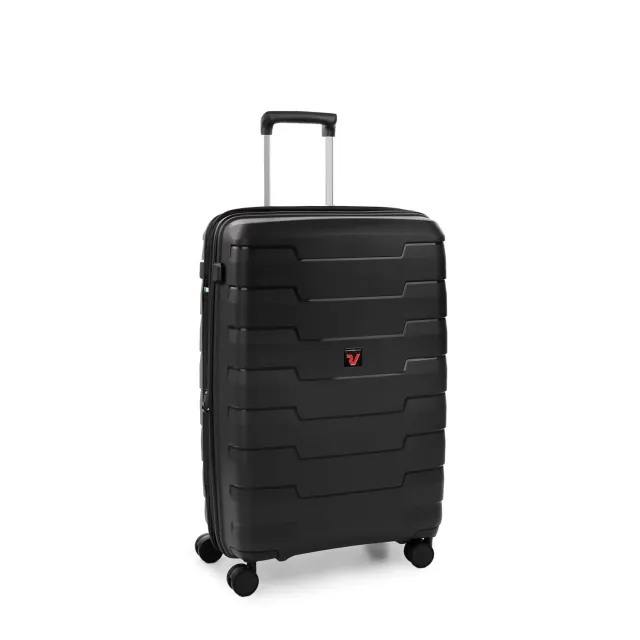 Roncato Skyline valigia nera 70 cm espandibile