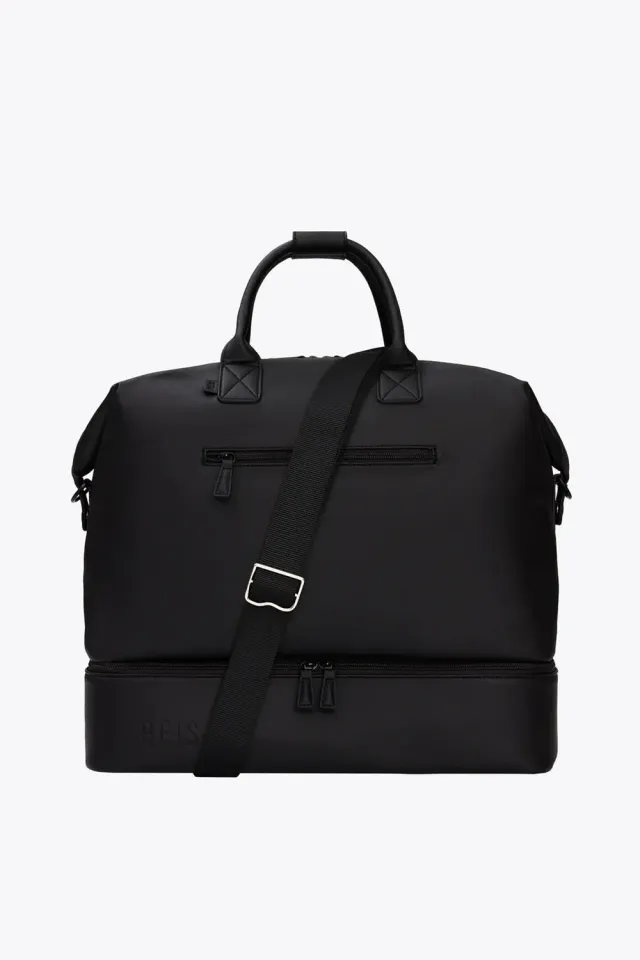 Beis Weekender Premium borsone pelle vegana nero