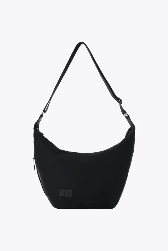 Beis Crescent Catchall borsa tracolla nera idrorepellente