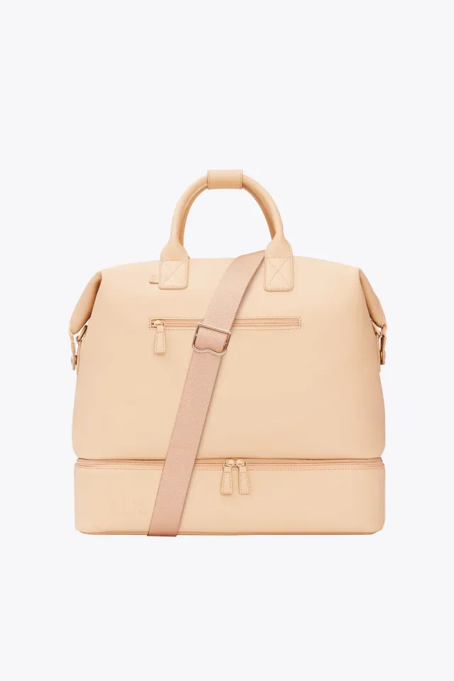 Beis Premium Weekender Borsone Beige Pelle Vegana