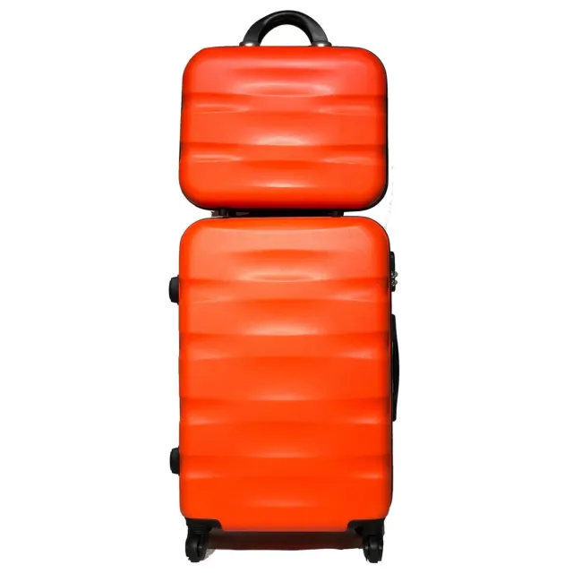 CELIMS AeroWave L Valigia Stiva 65 cm Arancione con Beauty