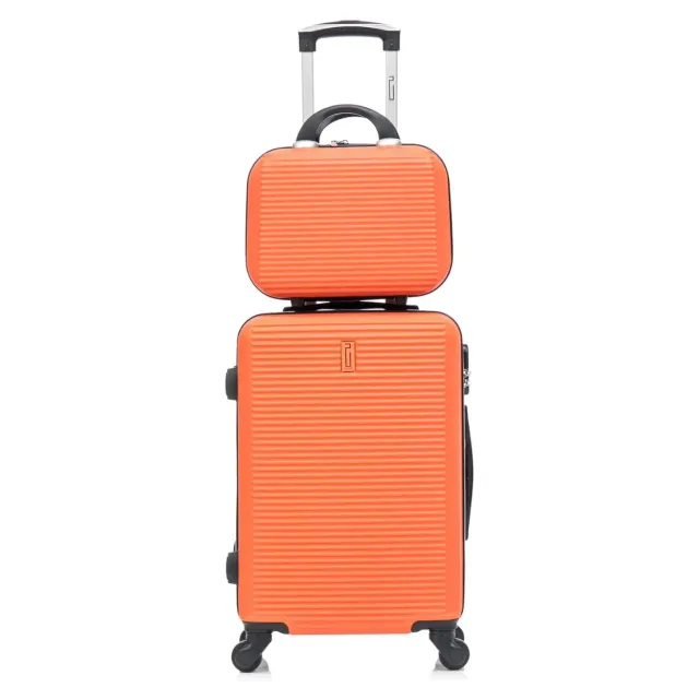 CELIMS Weekend S 55 cm trolley cabina con beauty case arancione