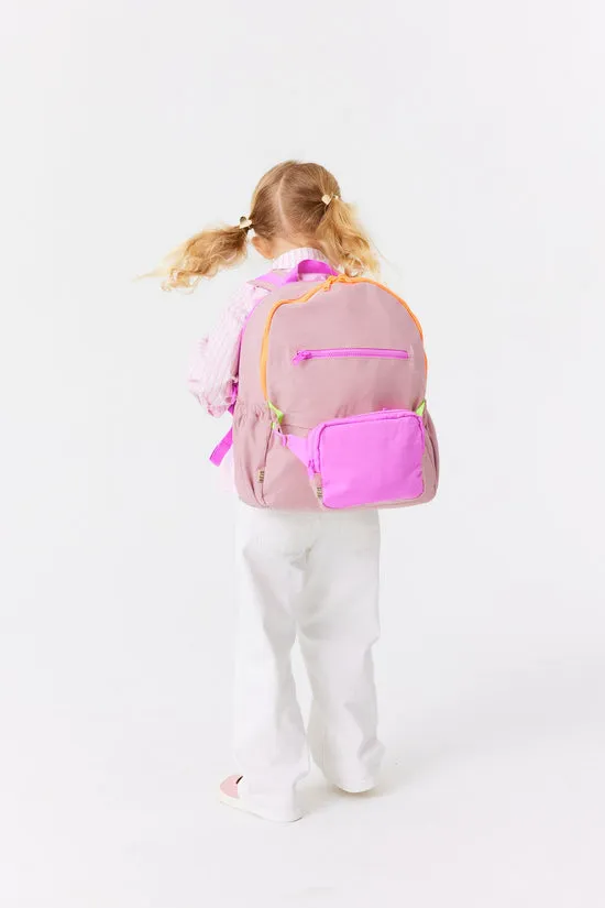 Beis Kids Backpack zaino bambino rosa atlas 2in1