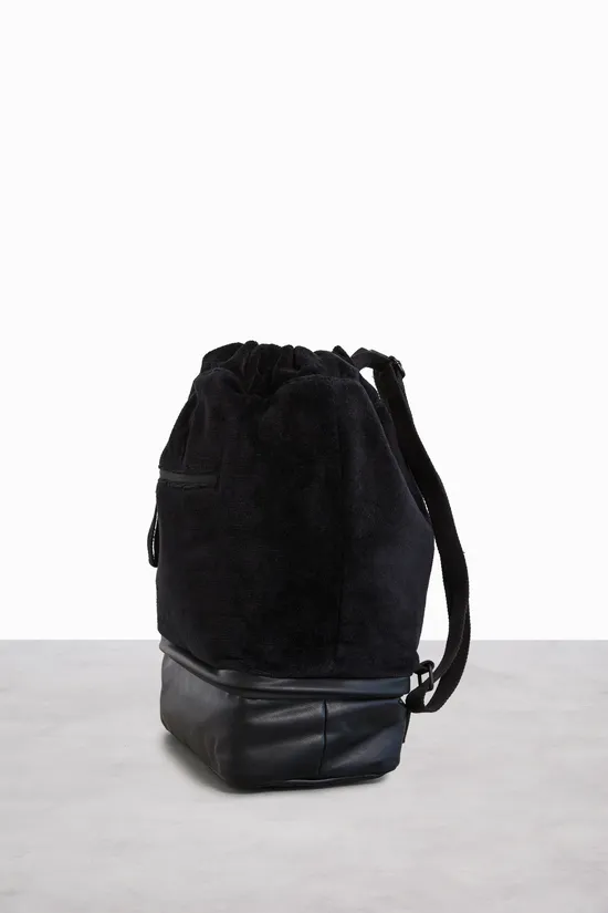 Beis Terry Backpack Cooler zaino frigo nero spugna