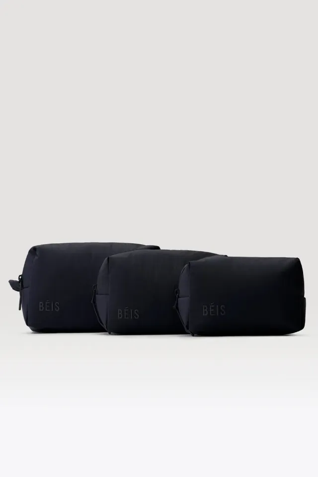 Beis Air Pouch Set Black set organizer 3 pezzi