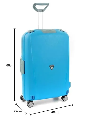 Roncato Light Trolley Medio 68 cm Blu Ciano rigido 80 L