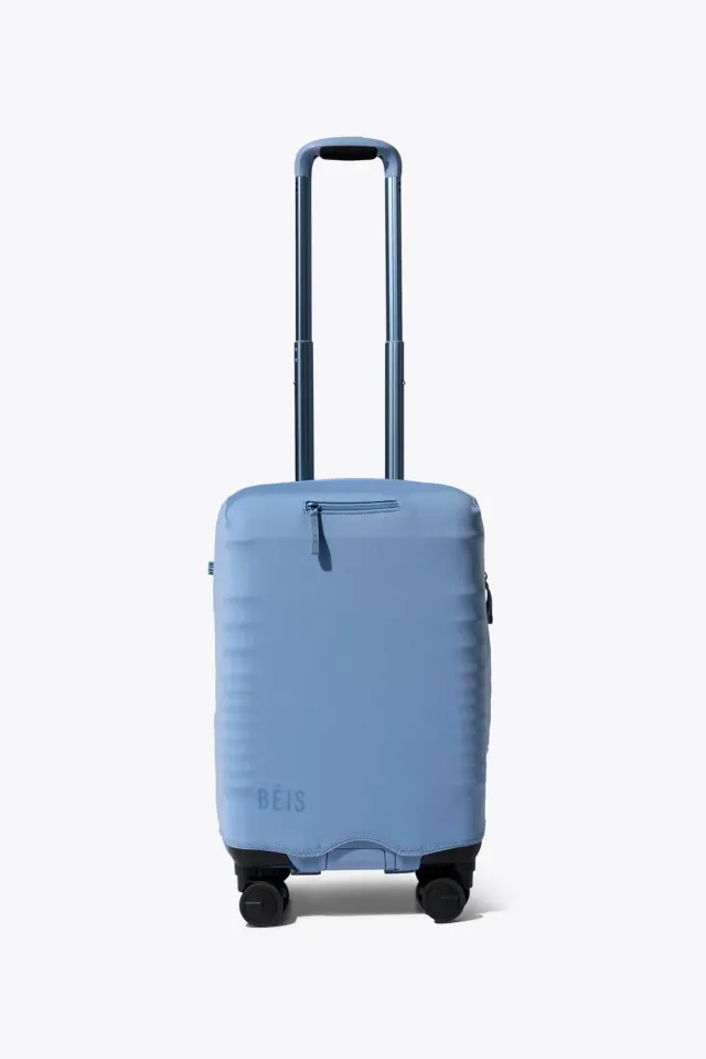 Beis Hybrid Carry-On cover valigia dusty blue
