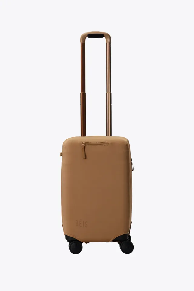 Beis Small Carry-On cover valigia camel