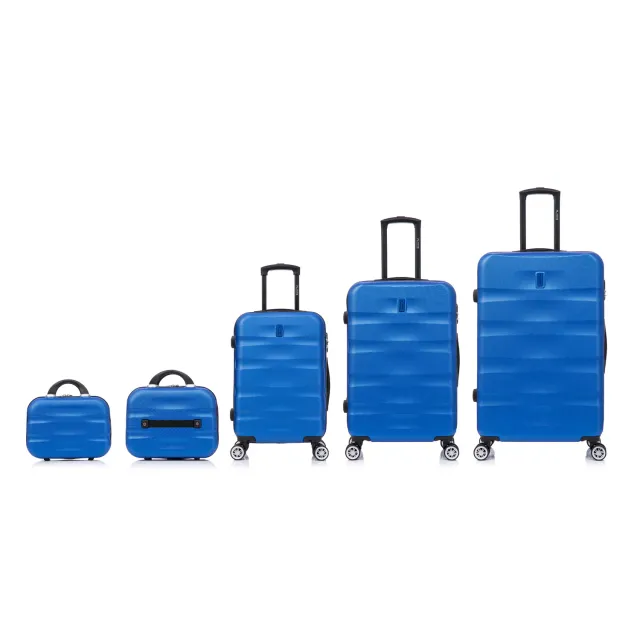 CELIMS AeroWave Set 5 Valigie ABS Blu cabina-media-grande