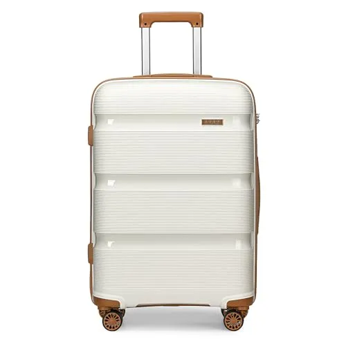 Kono trolley rigido 55 cm bagaglio a mano bianco crema 40 L