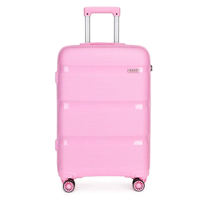 Kono Set 3 Valigie rigide 20" 24" 28" trolley 4 ruote TSA