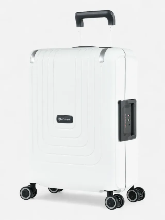 Eminent Vertica Cabina trolley bianco rigido senza zip