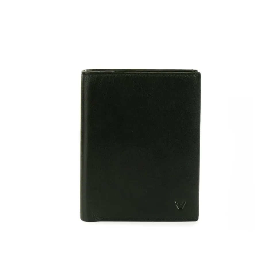 Roncato Pascal portafoglio uomo nero pelle 9,5x13,5 cm