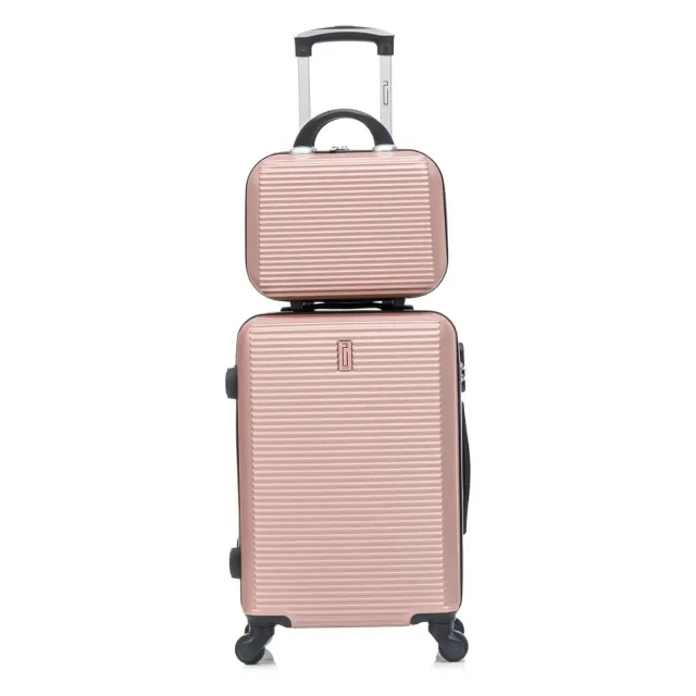 CELIMS Weekend S valigia cabina rigida rosa gold 55 cm + beauty